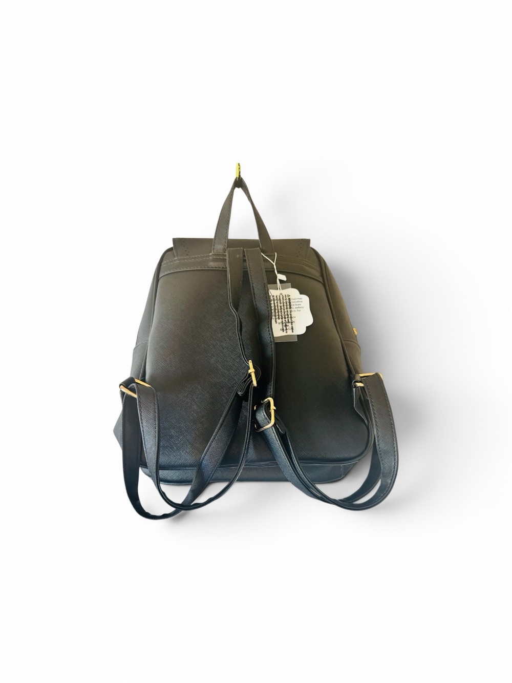 Amazon Black Backpack with Gold Medallion and Tassel - Picture 2 of 4